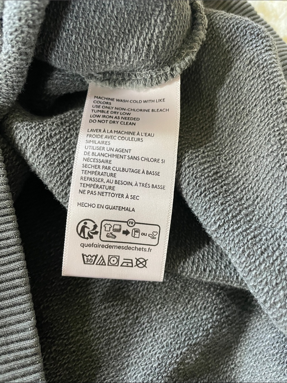 We The Free Oversized Crewneck Sweatshirt in Charcoal Gray - Picture 6 of 9